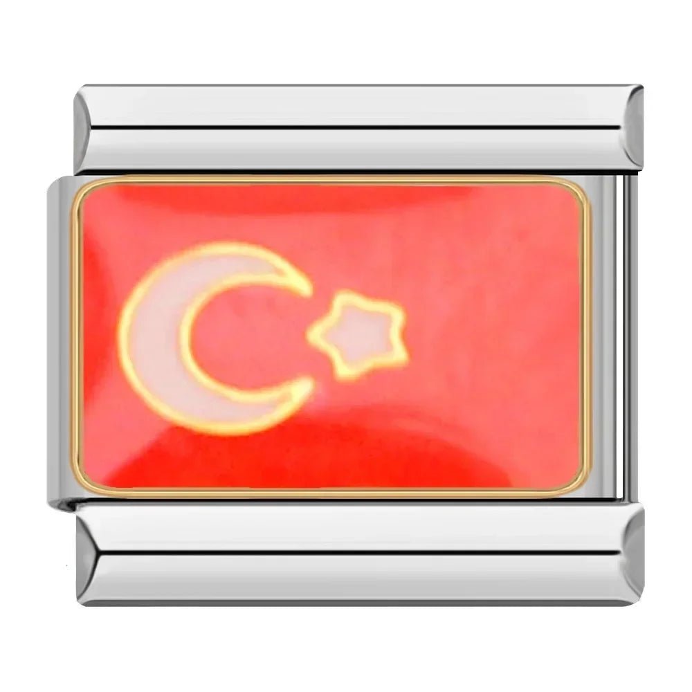 Charm Bandera de Turquía - Italian Charms
