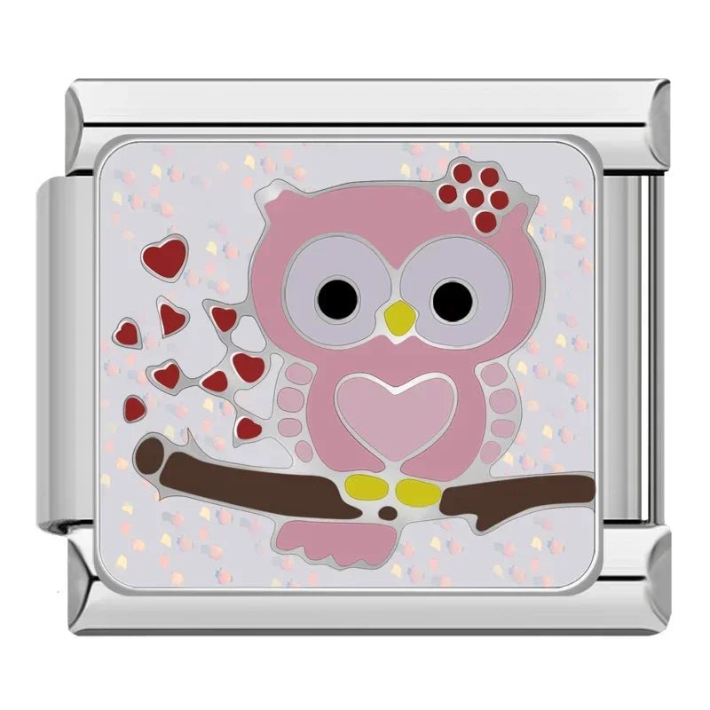 Charm Búho Enamorado - Italian Charms