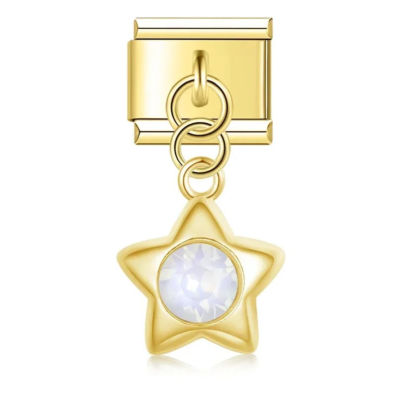 Charm Colgante estrella dorada - Italian Charms