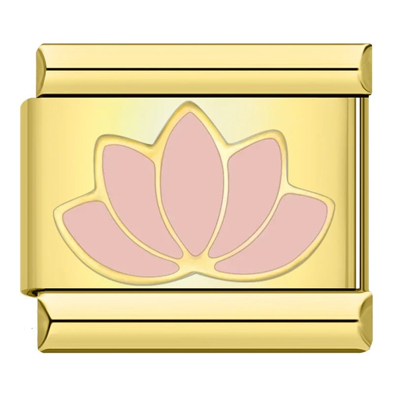 Charm Flor Rosa - Italian Charms