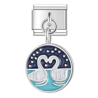 Charm Amor de Cisnes - Italian Charms