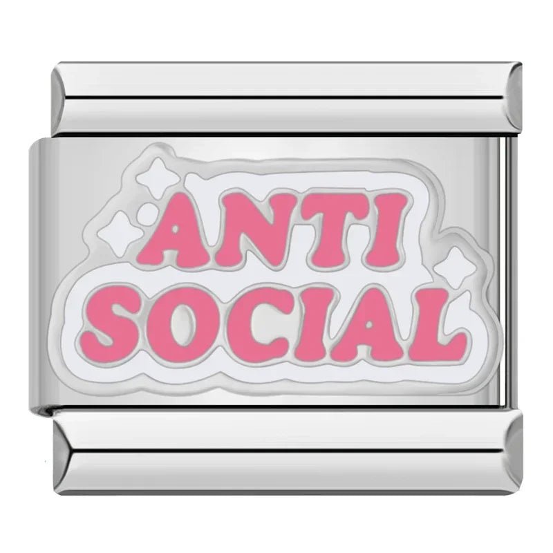 Charm anti social - Italian Charms