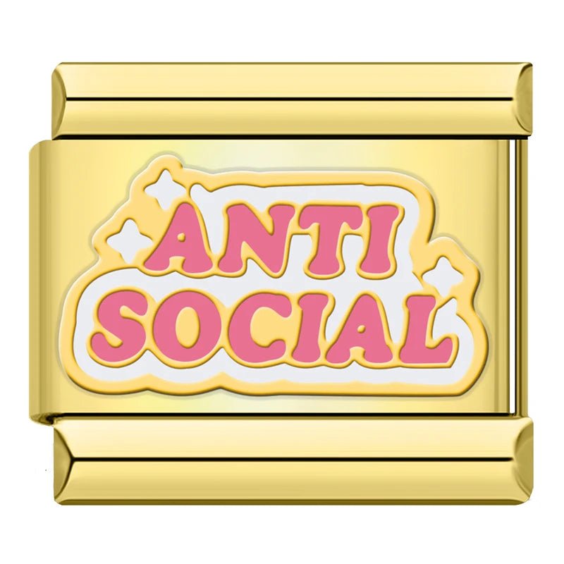 Charm Anti Social - Italian Charms