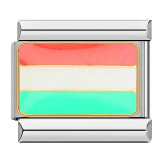 Charm Bandera de Hungría - Italian Charms