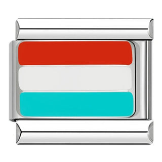 Charm Bandera de Luxemburgo - Italian Charms