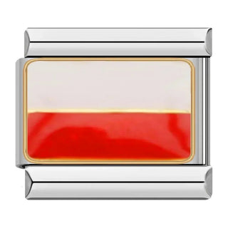 Charm Bandera de Polonia - Italian Charms