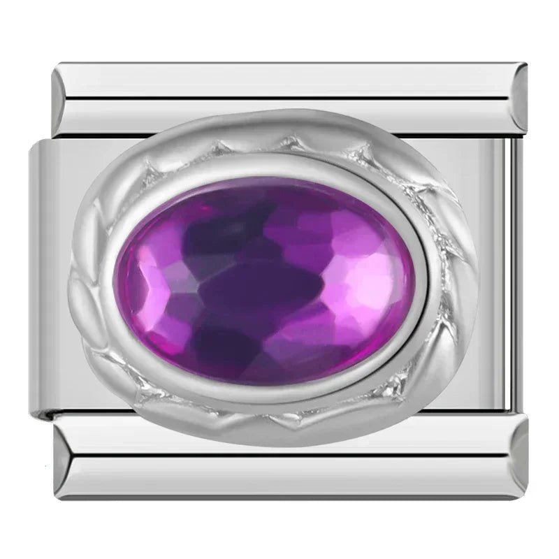 Charm Brillo Morado - Italian Charms