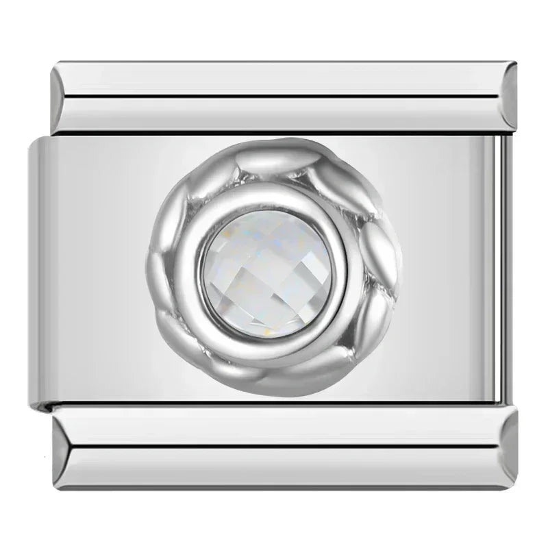 Charm Brillo Plateado - Italian Charms