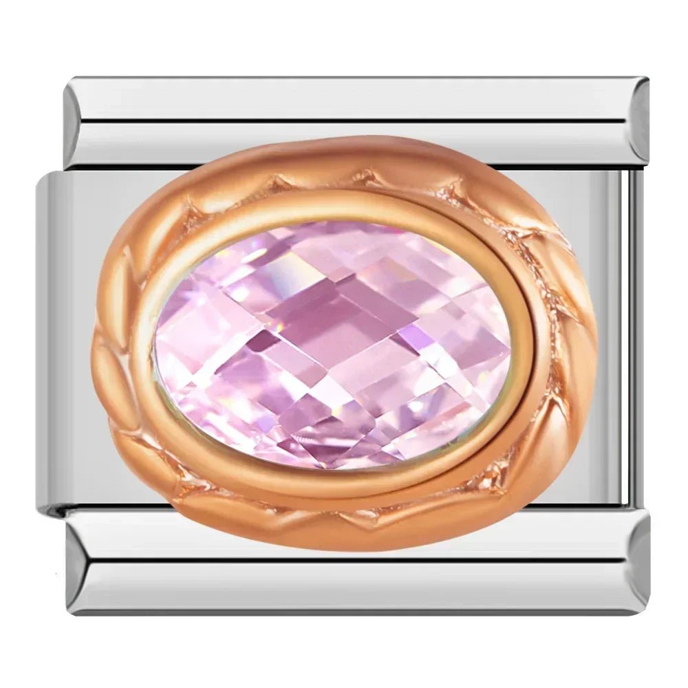 Charm Brillo Rosa - Italian Charms