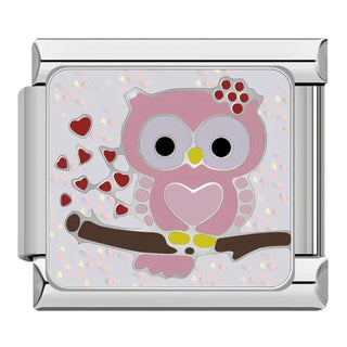 Charm Búho Enamorado - Italian Charms