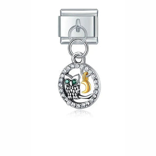 Charm Búho Luna - Italian Charms