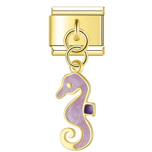 Charm Caballito de Mar Morado - Italian Charms