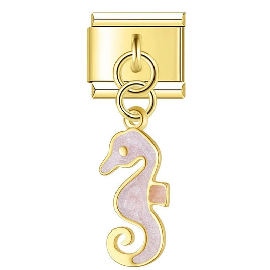 Charm Caballito de Mar Rosa - Italian Charms