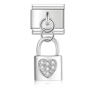 Charm Candado color plata - Italian Charms