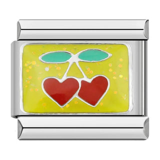 Charm Cerezas de Corazón - Italian Charms