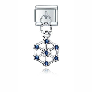 Charm Colgante copo de nieve - Italian Charms