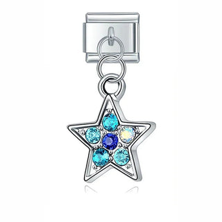 Charm Colgante Estrella azul - Italian Charms