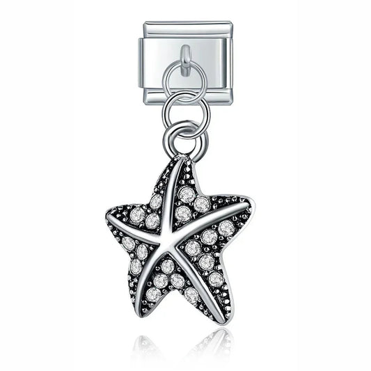 Charm Colgante Estrella color plata - Italian Charms
