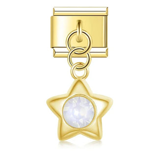 Charm Colgante estrella dorada - Italian Charms