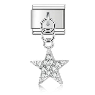 Charm Colgante Estrella Plata - Italian Charms