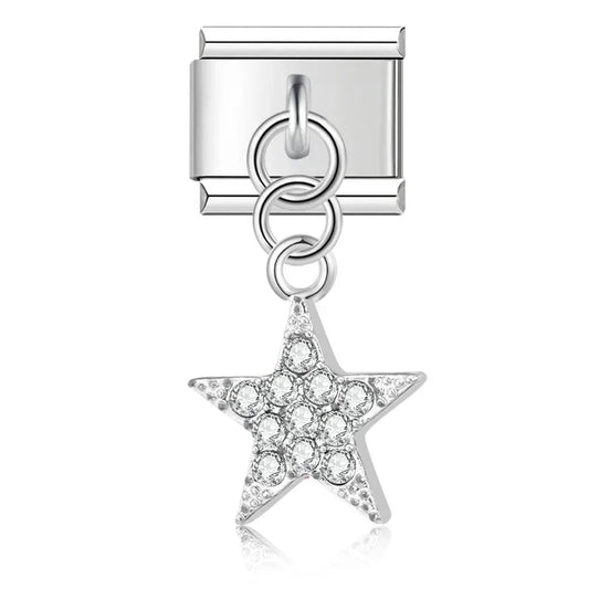 Charm Colgante Estrella Plata - Italian Charms