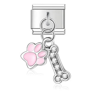 Charm Colgante huella perrito - Italian Charms