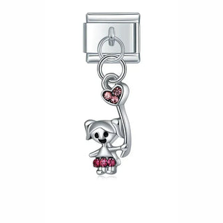 Charm Colgante Niña - Italian Charms