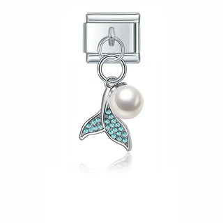 Charm Colgante sirena azul - Italian Charms
