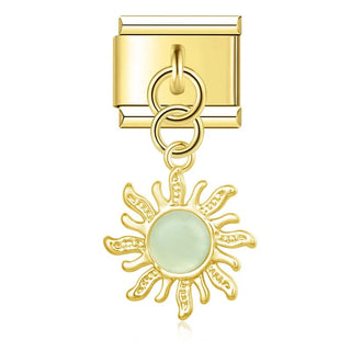 Charm Colgante sol azul - Italian Charms