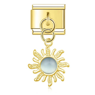 Charm Colgante sol azul - Italian Charms