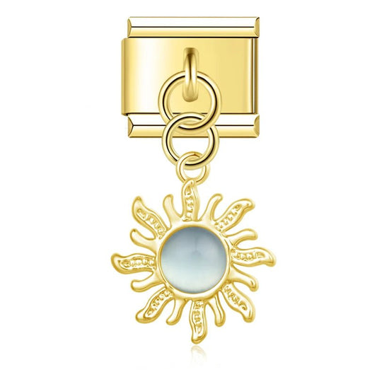 Charm Colgante sol azul - Italian Charms