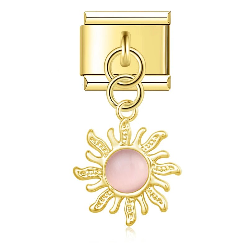 Charm Colgante sol rosa - Italian Charms