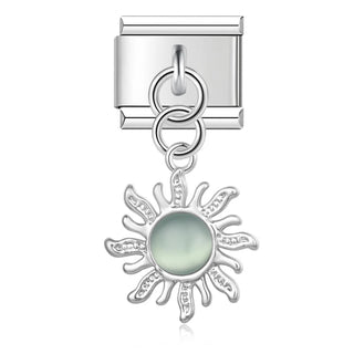 Charm Colgante sol verde - Italian Charms
