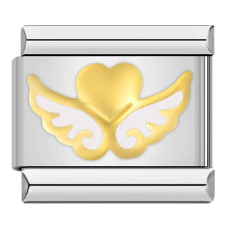 Charm Corazón Alas - Italian Charms