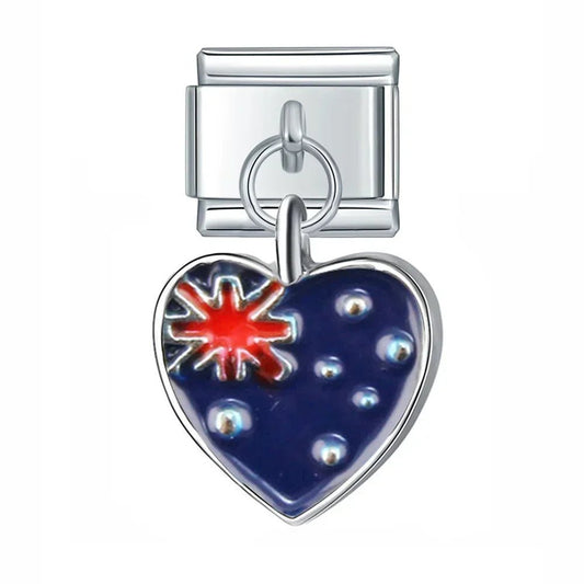 Charm Corazón Australia - Italian Charms