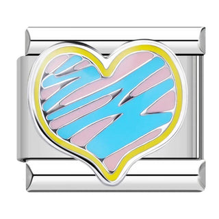 Charm Corazón Azul - Italian Charms