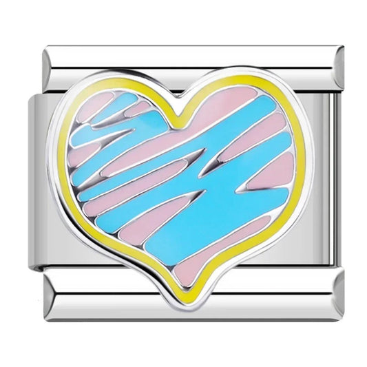 Charm Corazón Azul - Italian Charms