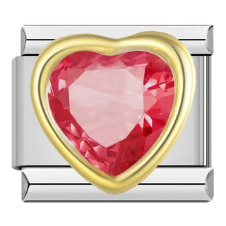 Charm Corazon Brillante - Italian Charms