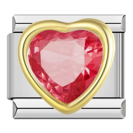 Charm Corazon Brillante - Italian Charms