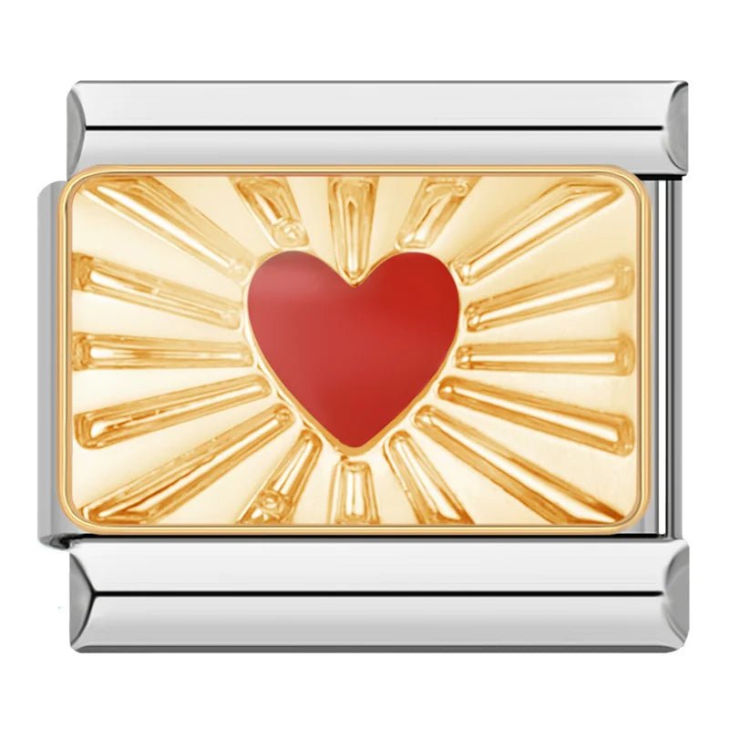 Charm Corazon Brillante - Italian Charms