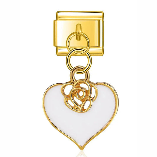 Charm Corazón dorado - Italian Charms