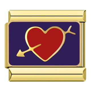 Charm Corazon flecha - Italian Charms