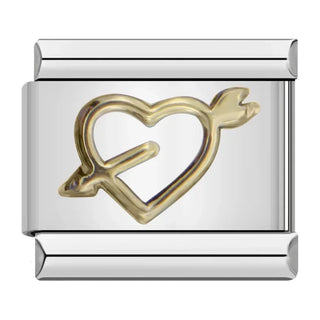 Charm Corazón Flechado - Italian Charms