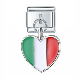 Charm Corazón Italia - Italian Charms