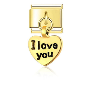 Charm Corazón love you - Italian Charms