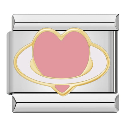 Charm Corazón planeta - Italian Charms