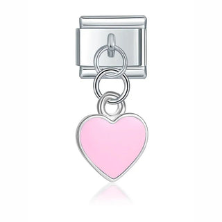 Charm Corazón rosa - Italian Charms