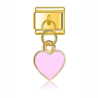 Charm Corazón rosa - Italian Charms