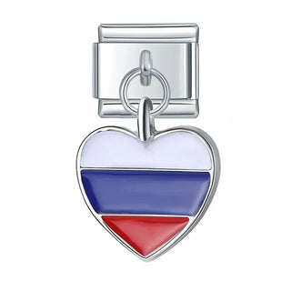 Charm Corazón Rusia - Italian Charms
