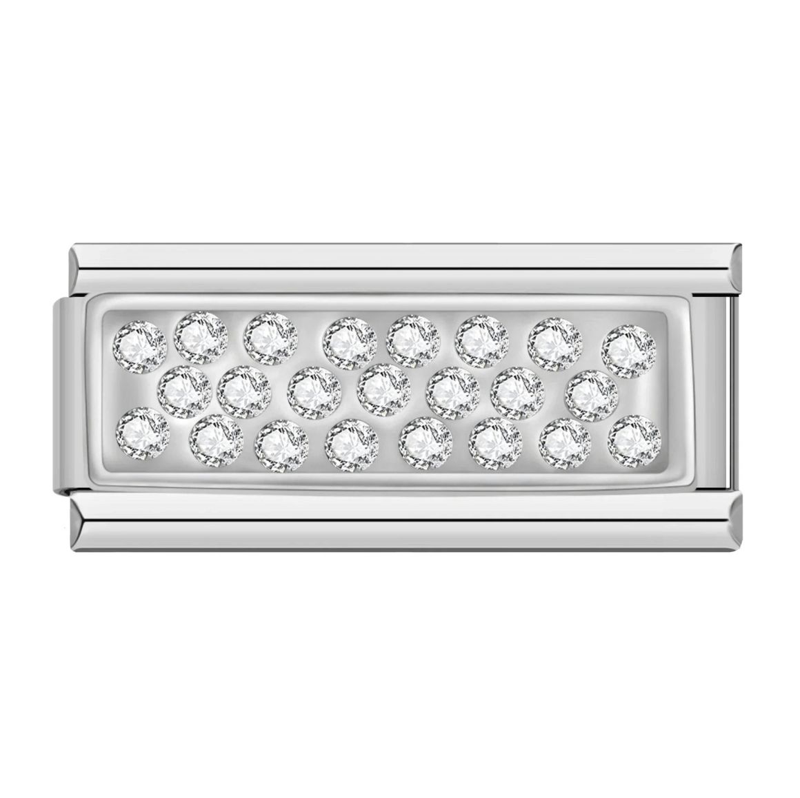 Charm Doble Brillos - Italian Charms